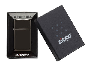Zippo Slim® High Polish Black Lighter