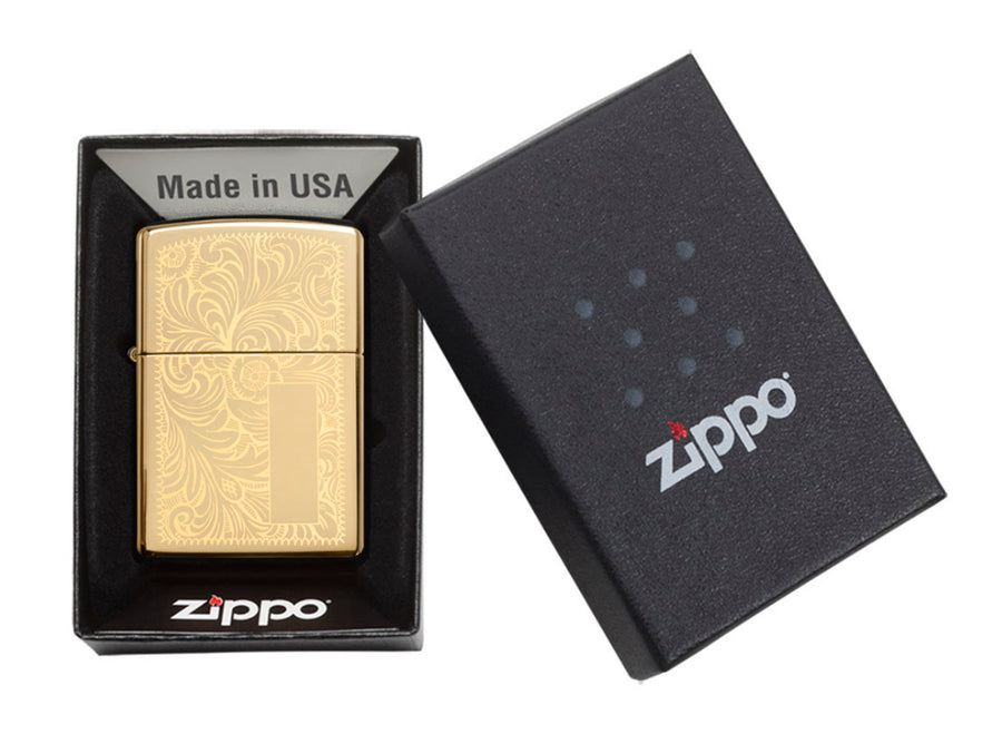 Zippo High Polish Brass Venetian® Lighter