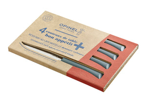 Opinel Set of 4 Anthracite N°125 Bon Appetit + Table Knives