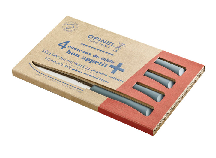 Opinel Set of 4 Anthracite N°125 Bon Appetit + Table Knives
