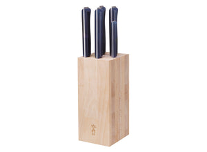 Opinel Beechwood Kitchen Knife Block - Holds 5 Knives