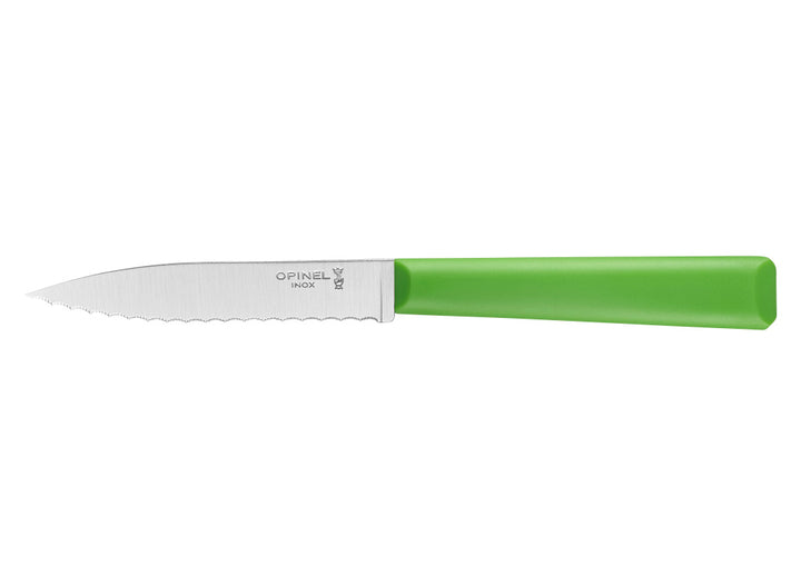 Opinel No.313 Essentiels+ Serrated Knife - Green