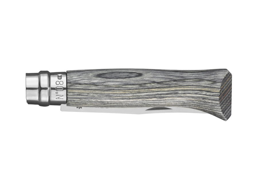 Opinel No.8 Laminated Birch Knife - Grey