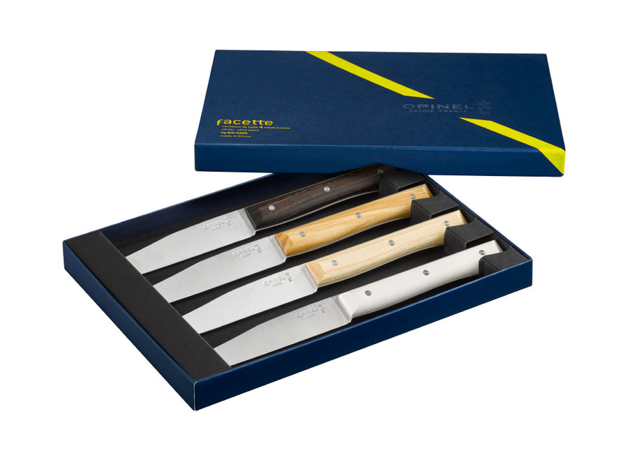Opinel Set of 4 Mixed Facette Table Knives