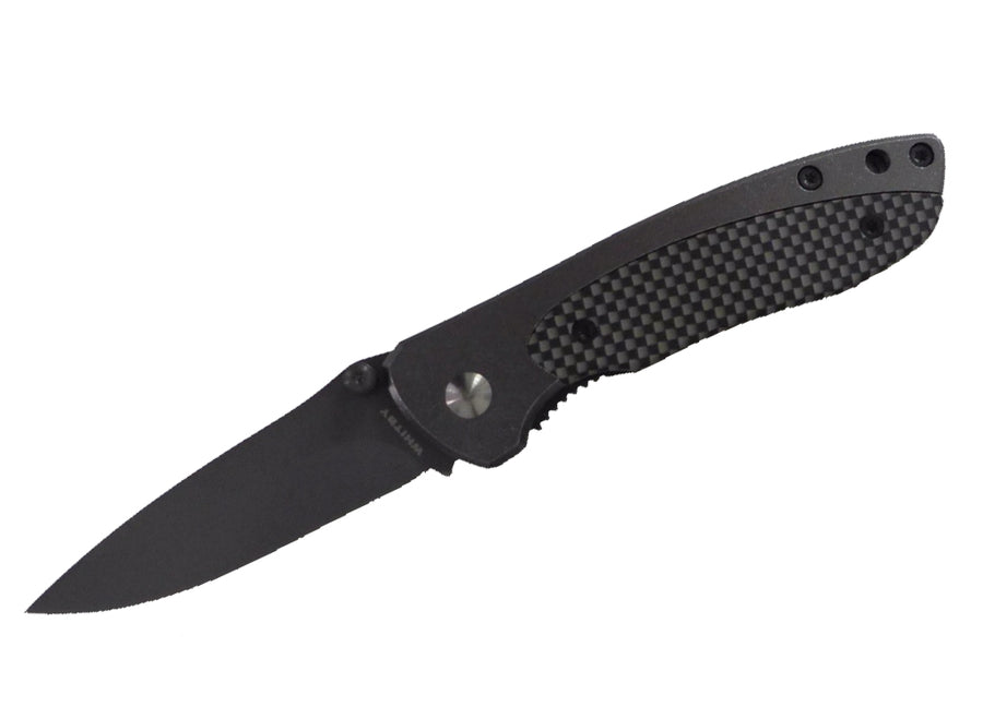 Whitby Aluminium & Carbon Fibre Effect Lock Knife (2.5")