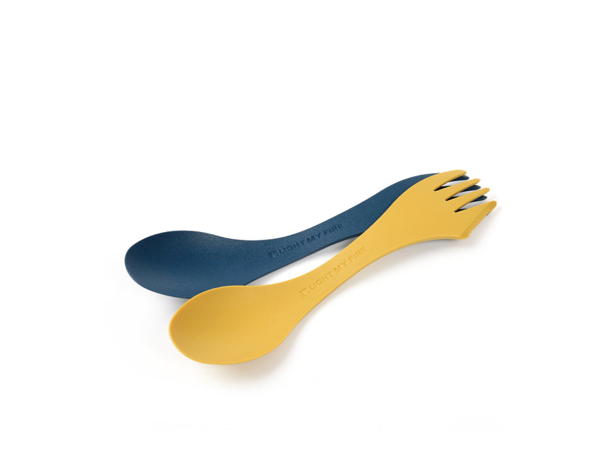 Light My Fire Spork Original 2-Pack - Musty Yellow/Hazy Blue