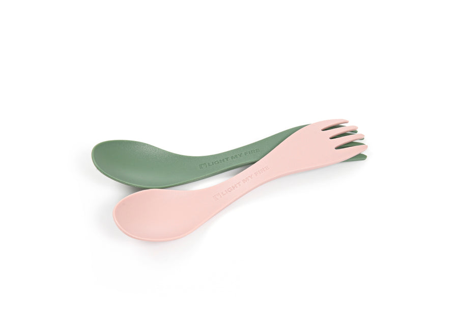 Light My Fire Spork Little 2-Pack - Sandy Green/Dusty Pink