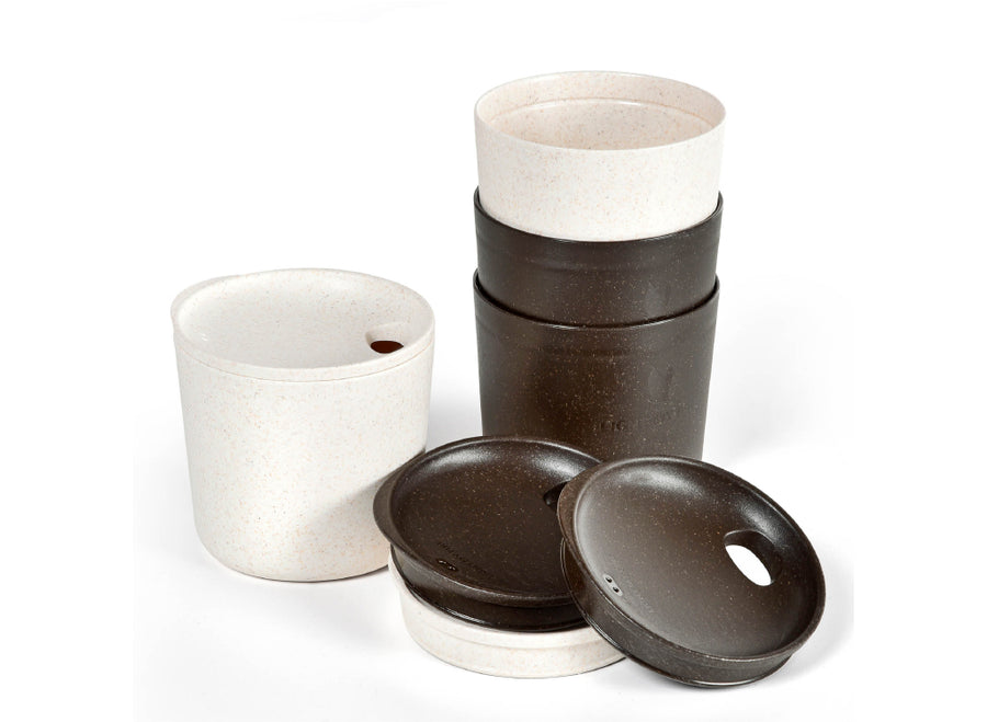 Light My Fire MyCup´n Lid Short 4-Pack - Cocoa/Cream