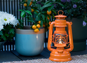 Feuerhand Baby Special 276 Hurricane Lantern - Pastel Orange