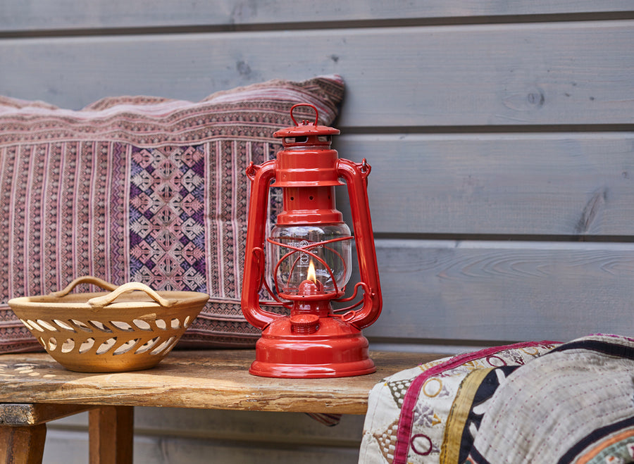 Feuerhand Baby Special 276 Hurricane Lantern - Brick Red