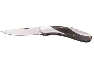 Whitby Stainless Steel & Dark Wood Lock Knife (3")