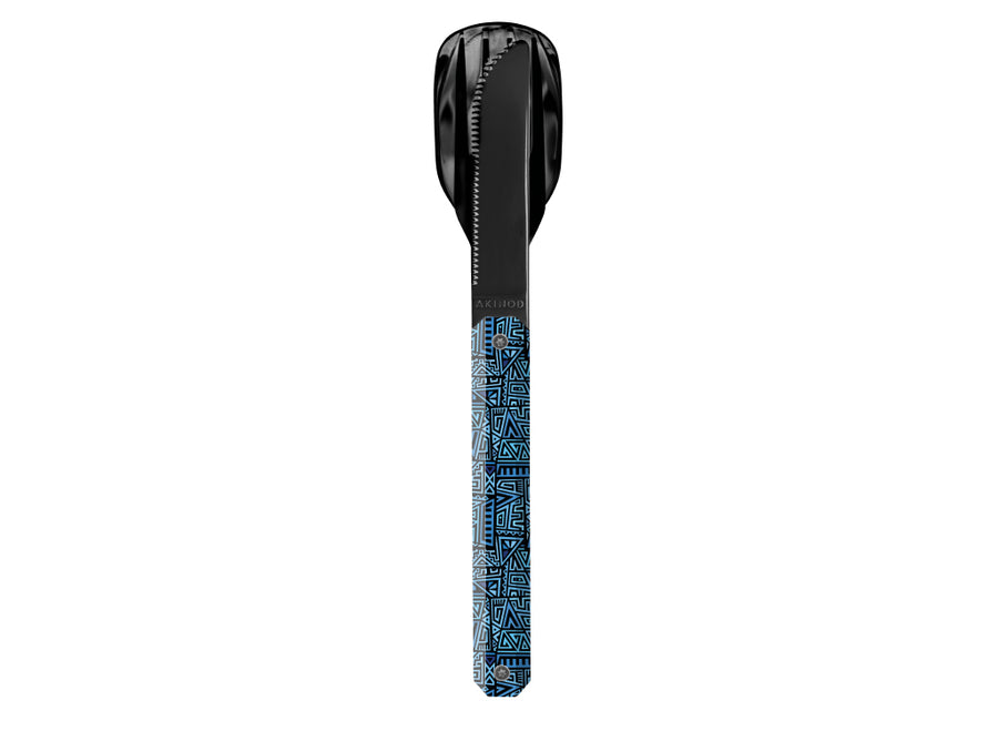 Akinod Straight Magnetic Cutlery (Black Mirror Finish)