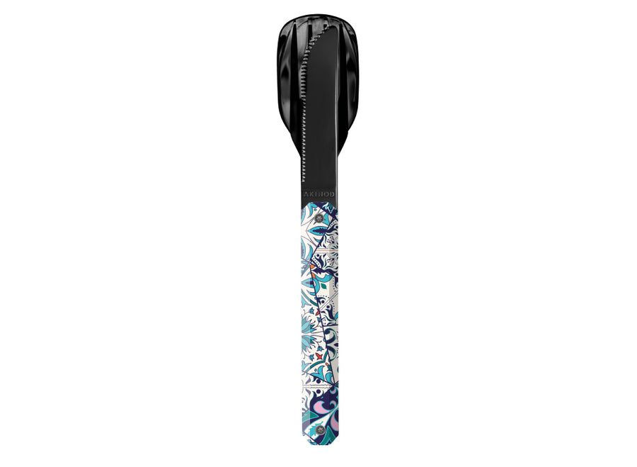 Akinod Straight Magnetic Cutlery (Black Mirror Finish)