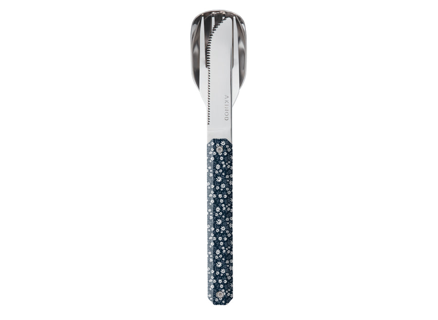 Akinod Straight Magnetic Cutlery (Mirror Finish) - Night Garden