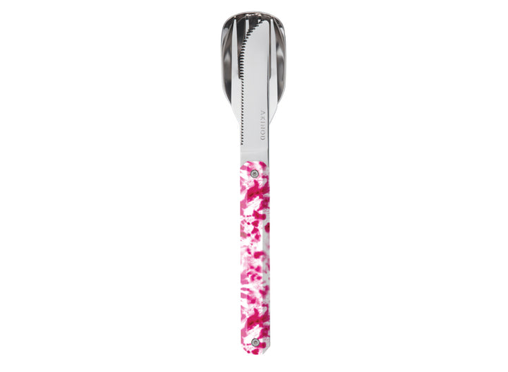 Akinod Straight Magnetic Cutlery (Mirror Finish) - Rose Tie Dye