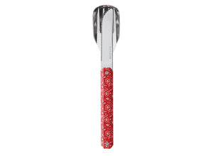 Akinod Straight Magnetic Cutlery (Mirror Finish) - Red Bandana