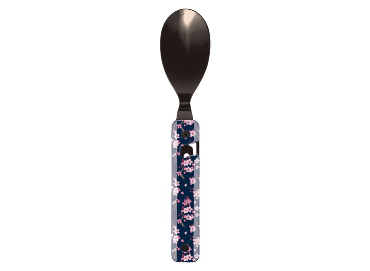 Akinod Multifunction Magnetic Cutlery (Black Mirror Finish) - Cherry Blossom