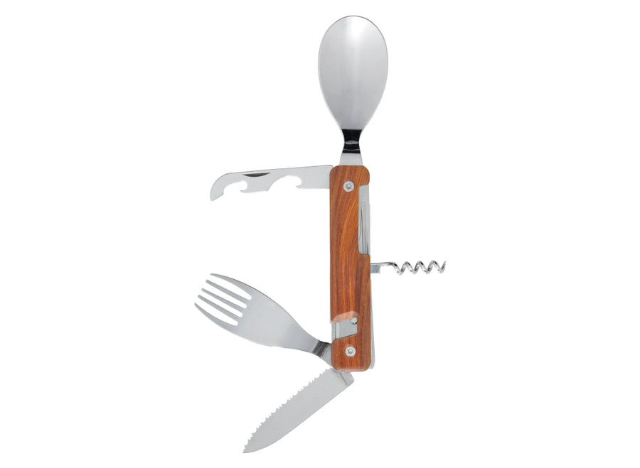 Akinod Multifunction Magnetic Cutlery (Mirror Finish) - Coral Wood