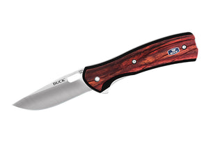 Buck Vantage Avid Large Knife - DymaLux Red Wood