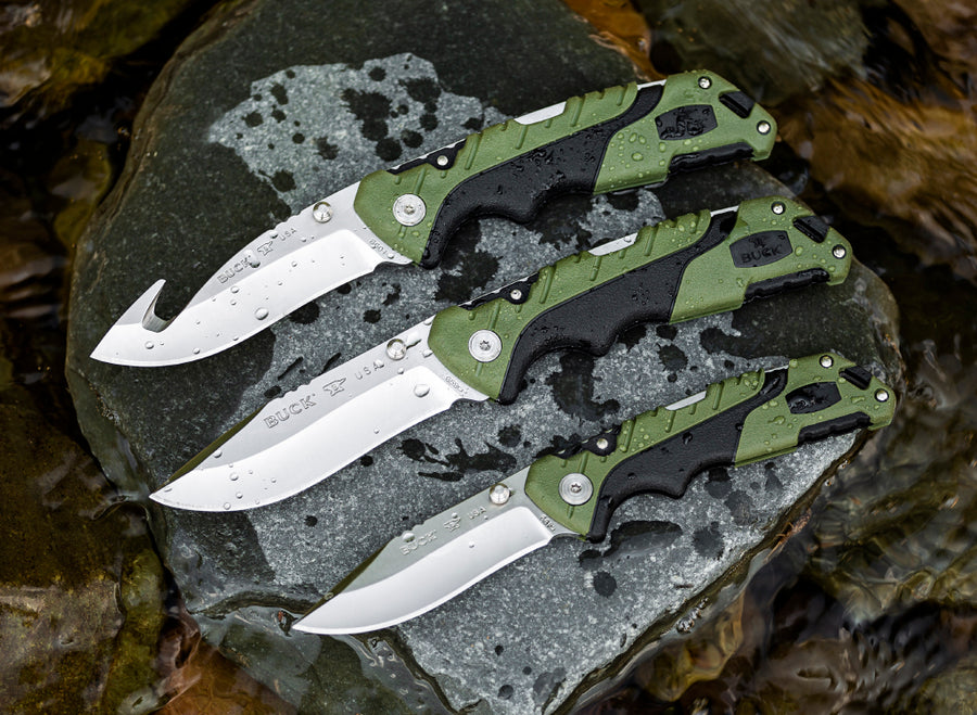 Buck 660 Large Folding Pursuit Guthook Knife