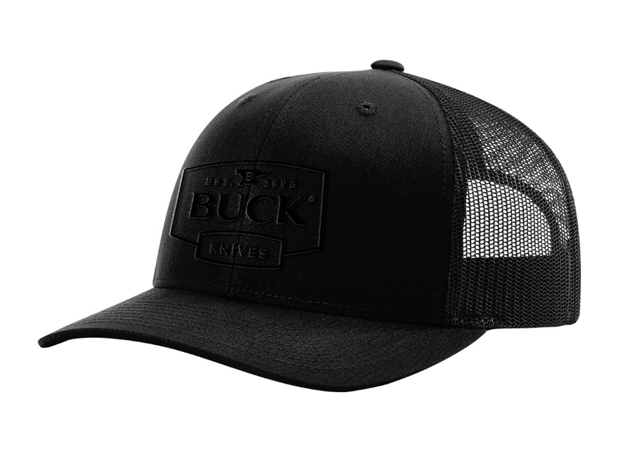 Buck Embroidered Logo Cap - Black