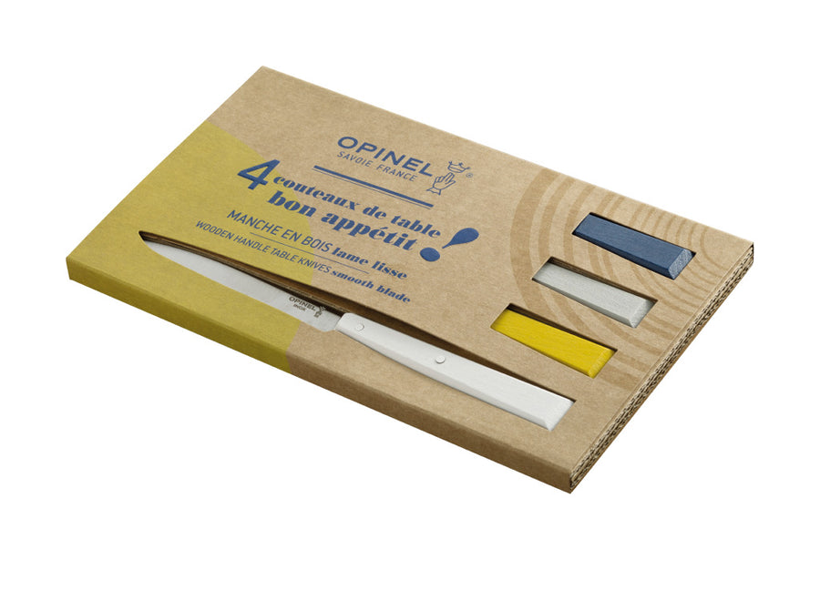 Opinel Bon Appetit 4pc Table Knife Box Set - Celeste