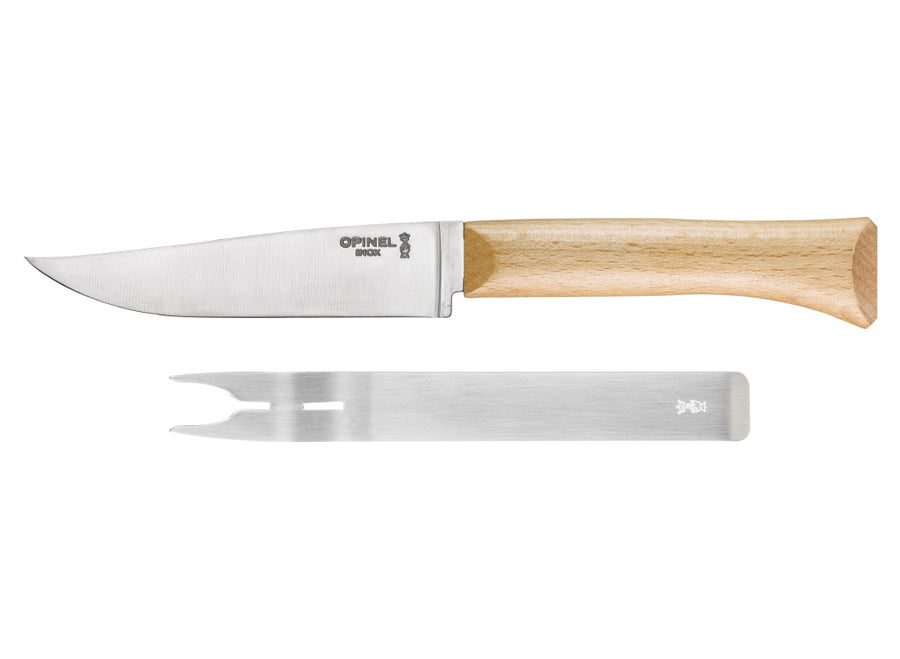 Opinel Cheese Knife & Fork Set