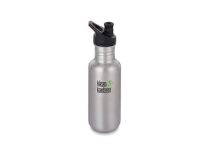 Klean Kanteen Classic w/ Sport Cap 532ml - Brushed Stainless