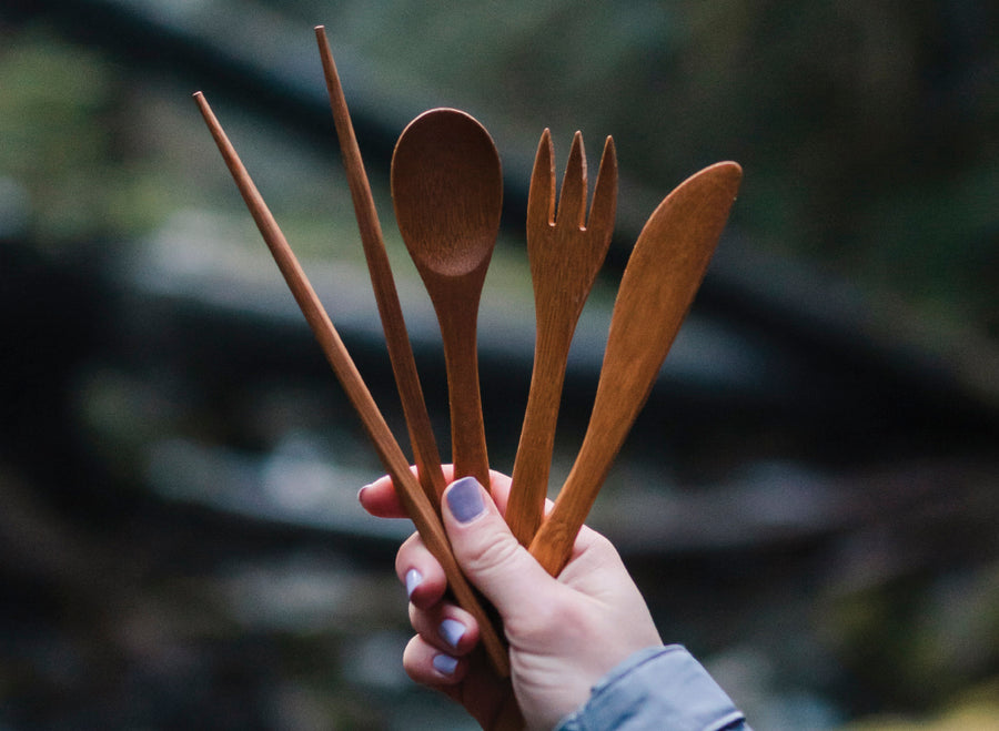 To-Go Ware Bamboo Utensil Set - Mulberry