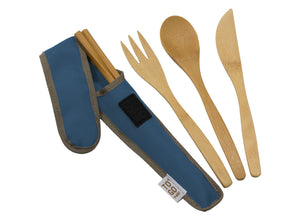 To-Go Ware Bamboo Utensil Set - Indigo