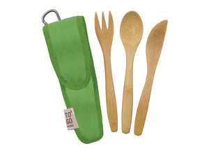 To-Go Ware Bamboo Kids Utensil Set - Kiwi