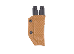 Clip & Carry Kydex Sheath: Gerber MP600 - Brown Carbon Fibre
