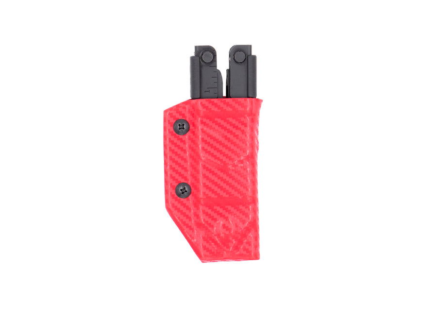 Clip & Carry Kydex Sheath: Gerber MP600 - Red Carbon Fibre