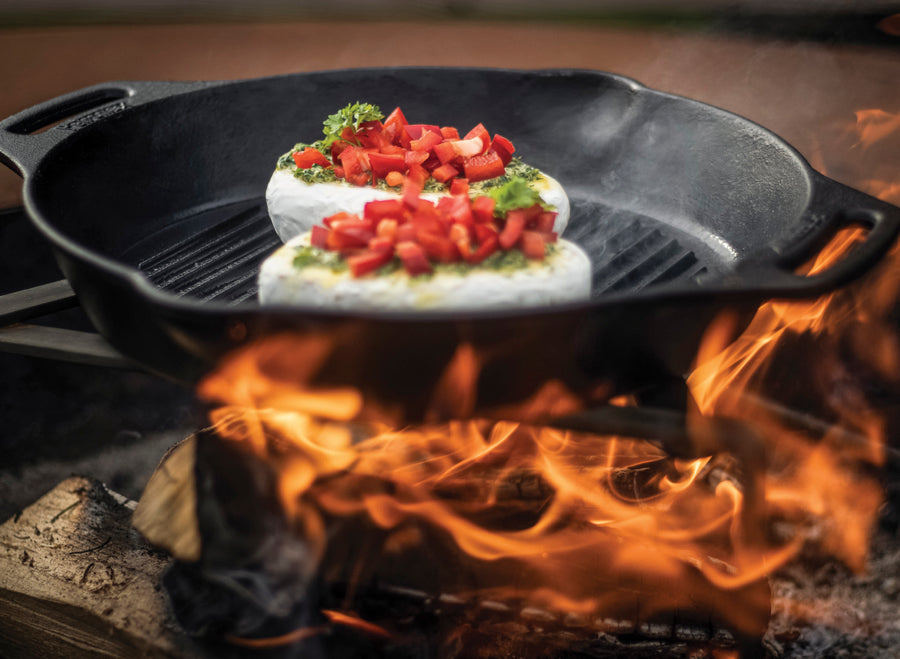 Petromax Cast Iron Grill Fire Skillet with Two Handles