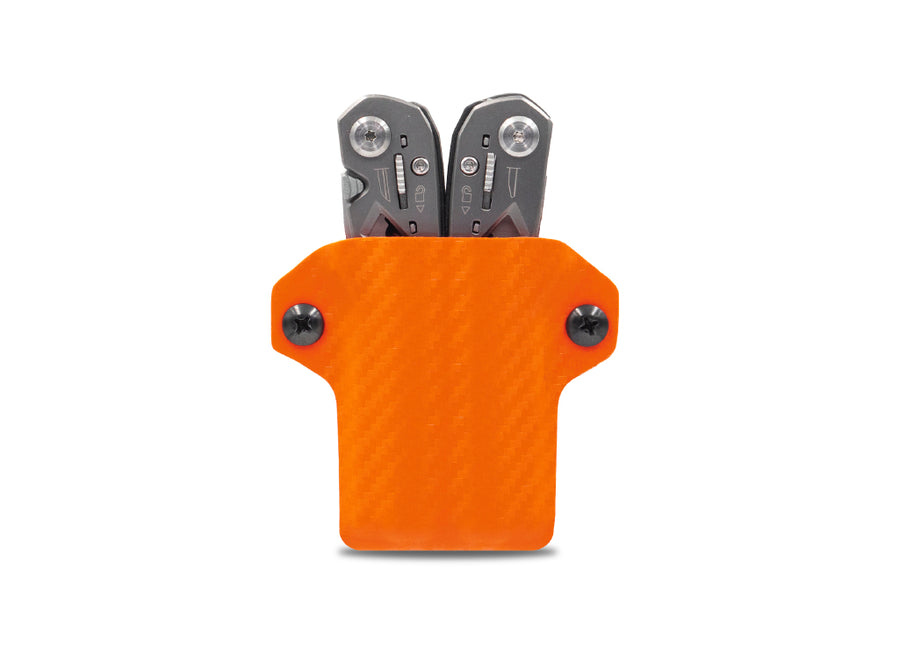 Clip & Carry Kydex Sheath: Gerber Suspension - Orange Carbon Fibre