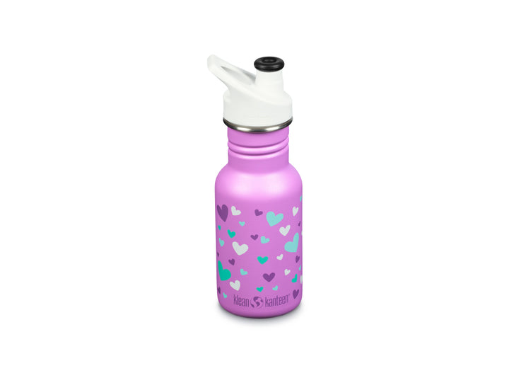 Klean Kanteen Kid Narrow Classic w/ Sport Cap 355ml - Orchid Hearts