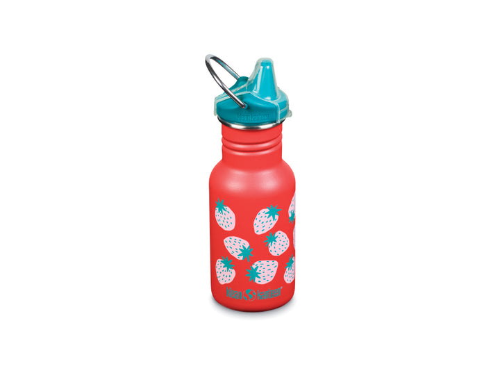 Klean Kanteen Kid Narrow Classic w/ Sippy Cap 355ml - Coral Strawberries