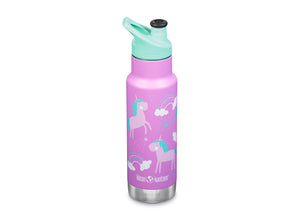 Klean Kanteen Insulated Kid Narrow Classic w/ Sport Cap 355ml - Unicorns