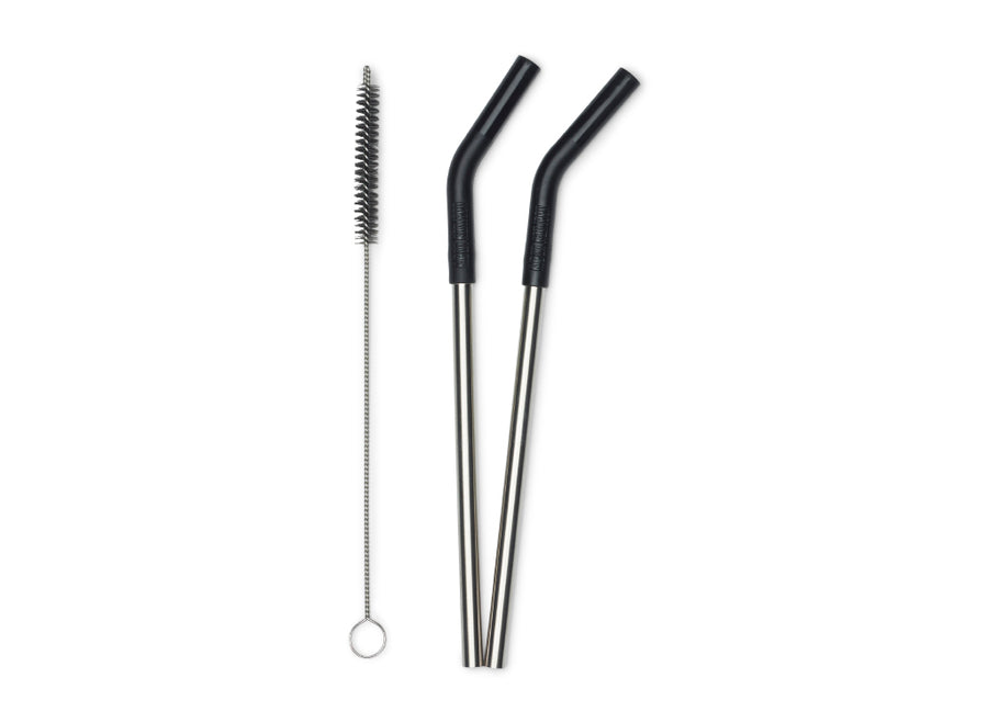 Klean Kanteen Stainless Steel Straw 2-Pack - Black