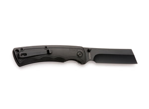 Whitby Cleaver Liner Lock Knife - Black (2.75")