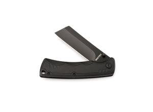 Whitby Cleaver Liner Lock Knife - Black (2.75")