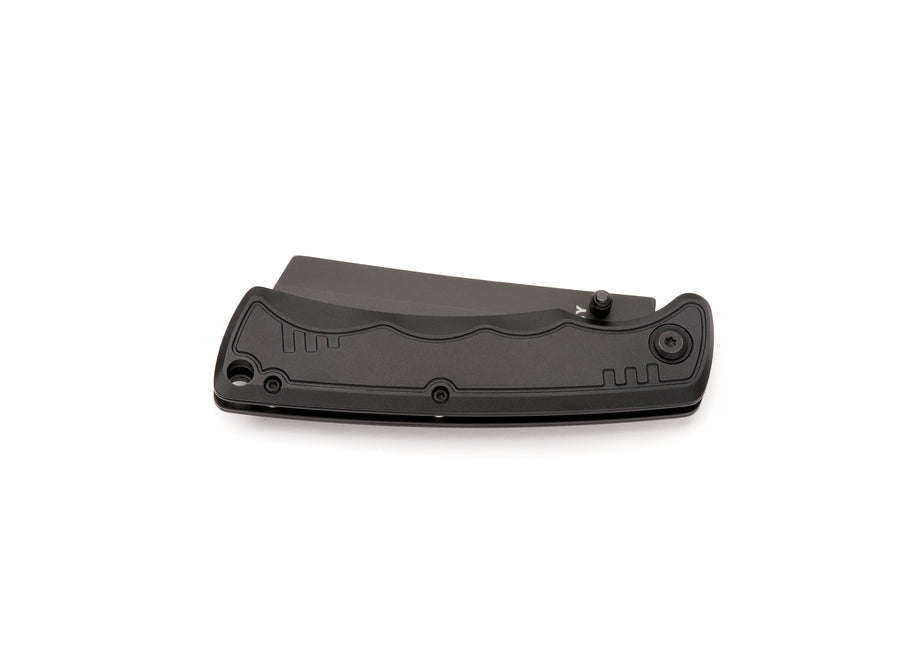 Whitby Cleaver Liner Lock Knife - Black (2.75")