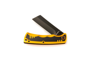 Whitby Cleaver Liner Lock Knife - Orange (2.75")