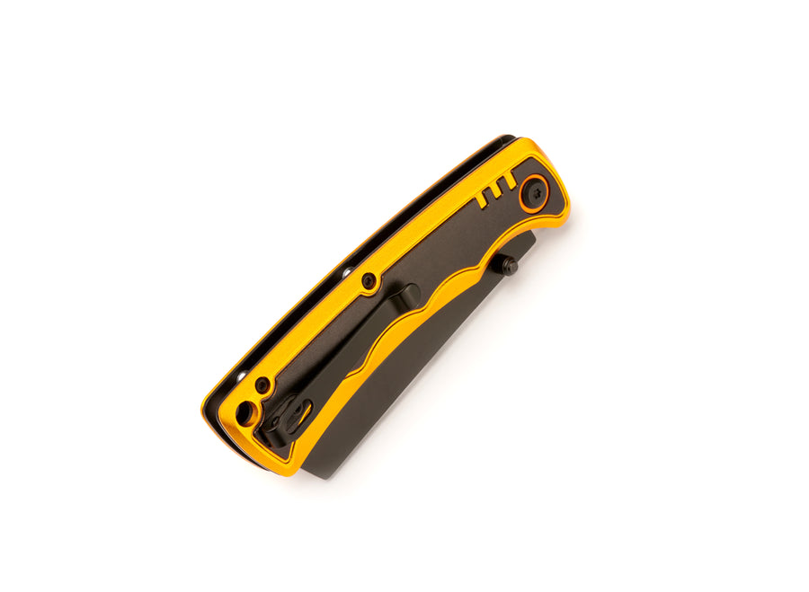 Whitby Cleaver Liner Lock Knife - Orange (2.75")
