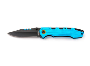 Whitby Liner Lock Knife - Blue Aluminium (3.25")