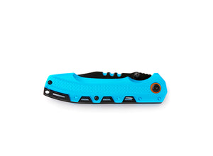 Whitby Liner Lock Knife - Blue Aluminium (3.25")