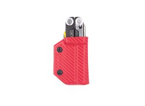 Clip & Carry Kydex Sheath: Leatherman Signal - Red Carbon Fibre