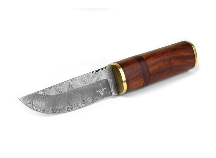 Njord Petri Damascus Puukko Knife