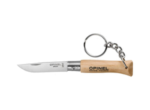 Opinel No.4 Classic Originals Non Locking Stainless Steel Keyring Knife