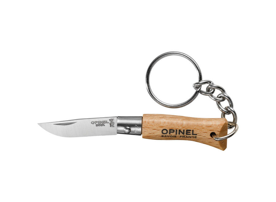 Opinel No.2 Classic Originals Non Locking Stainless Steel Keyring Knife